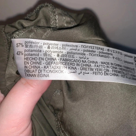 Zara  Green Parachute Pants S - Picture 5 of 14